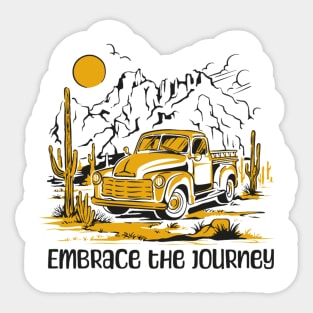 Embrace the journey Sticker